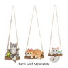 Kitty Cat with Garden Critter Hanging and Swinging Ornament 2.5"