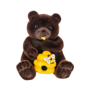 Honey Bear with Bee Hive Pocket Token Charm