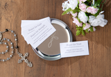 Cross or Angel Prayer Bowl including 24 Prayer Cards in Gift Box