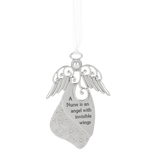 A Nurse is an angel with invisible wings Metal Ornament 3"