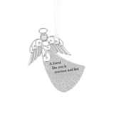 A Friend Like You is Precious and Few Angel Among Us Metal Ornament 3"