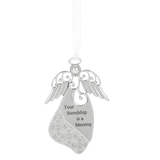 Your Friendship is a Blessing Angel Among Us Metal Ornament 3"