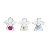 Always in My Heart Pressed Dried Flower Angel Token Charm 1"