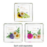 Real Dried Pressed Flower Trinket Dishes