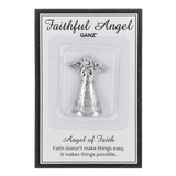 Faithful Angel of Faith on Message Card Token Charm 1.25"