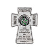 He Will Direct Your Path Compass Cross Token Charm