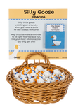 Silly Goose Glass Token Charm 0.75"