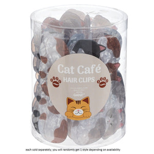 Cat Cafe Hair Clip 3"