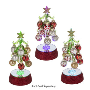 8.5" LED Light Up Clear Acrylic Glitter Angel Figurine