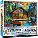 Cabin Spectrum Stained Glass Art 1000-Piece Jigsaw Puzzle