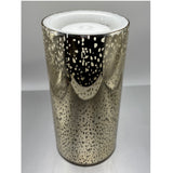 Gold Mercury Glass Water Fountain Candle with Remote Control