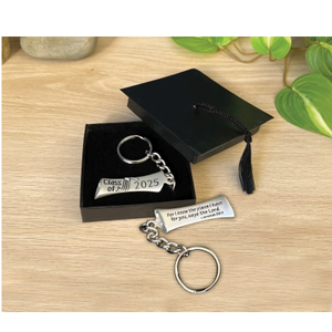 Jeremiah 29:11 2025 Diploma Graduation Key Ring Boxed Gift