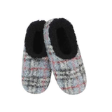 Men's Classic Snoozies® Sherpa Lined Boucle Slippers - Gray/Black