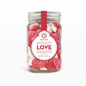 11 Oz. Gummy Love Hearts Mason Jar