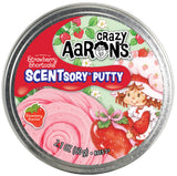 Aaron's Thinking Putty Strawberry Shortcake 4" Scentsory Tin