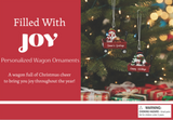 Header Card for Filled with Joy Wagon Personalized Name Ornament 