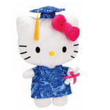 10.5" Hello Kitty in Graduation Cap and Gown Stuffed Plush