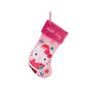 19" Hello Kitty Loves Ornaments Printed Pink Stocking