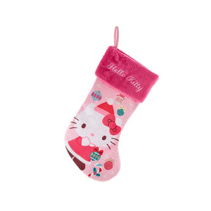 19" Hello Kitty Loves Ornaments Printed Pink Stocking