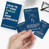 How to Swear in ASL Sign Language 100 Card Pack