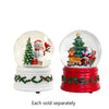 100mm Musical Santa Snowman Water Globe Plays We Wish You a Merry Christmas