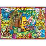 Disney Winnie the Pooh Stained Glass Art 500-Piece Jigsaw Puzzle
