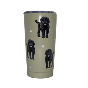 Black Labradoodle Stainless Steel 16 Oz. Tumbler