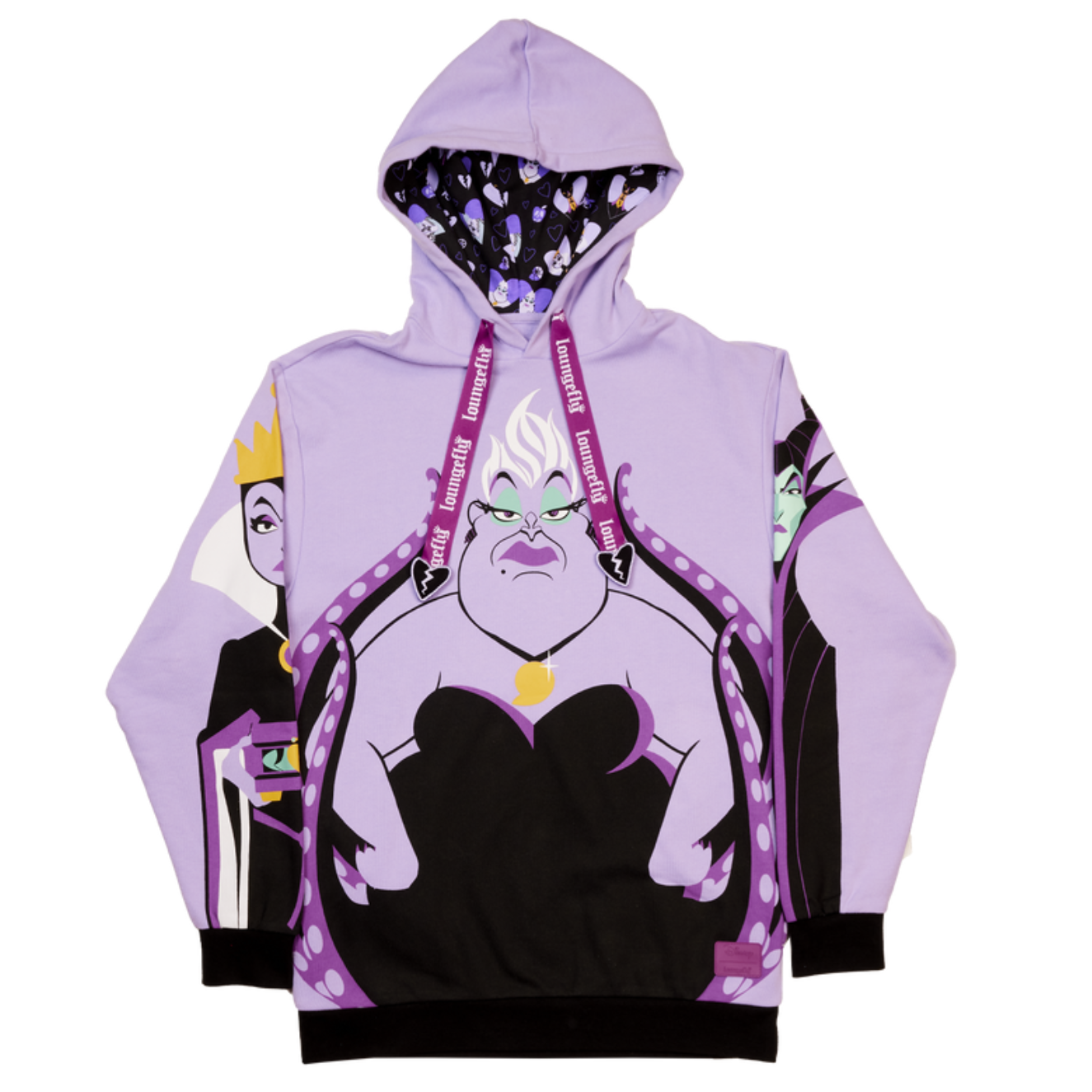 Loungefly Villains?ID holder+Popfunko Ursula+??lipbalm+sweatshirt szM Disney Villains Curse Your Hearts Unisex Loungefly Hoodie  main image 2
