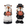 4" Squirrel Pilgrims Salt & Pepper Shaker Set
