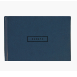 Midnight Deep Blue Guest Book 96 Pages