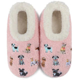 Women's Mini Embroidery Dogs Cozy Snoozies® Slippers