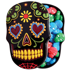 Día de los Muertos Tin with Sweet Sugar Skull Candy