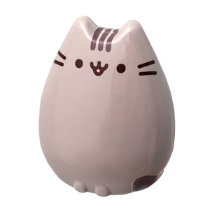 Pusheen Gray Tabby Cat Tin with Strawberry Treat Shaped Candy