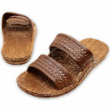 Pali Hawaii Classic Jandal Brown Two Straps Kids Sandals