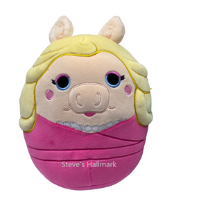 Squishmallow Muppets' Miss Piggy 8" Stuffed Plush by Kelly Toy