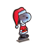Peanuts® 35" Santa Snoopy Outdoor Infinity Light Mirror