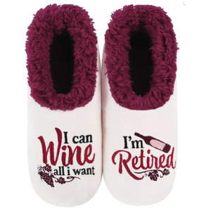 Women's Simply Pairables Cozy SnooziesÂ® I am Retired I can Wine All I want