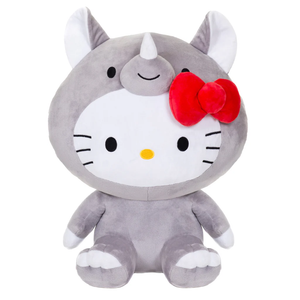 Hello Kitty in Rhino Dress Up Costume Stuffed Animal Plush, 9"