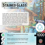 Cabin Spectrum Stained Glass Art 1000-Piece Jigsaw Puzzle