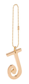 Gold Monogram Anywhere Charm - J