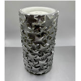 Silver Star Water Fountain Candle with Remote Control