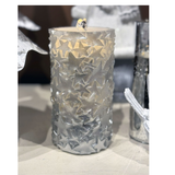 Silver Star Water Fountain Candle with Remote Control