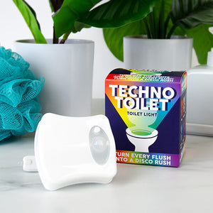 Motion Sensor Techno Disco Toilet Light with 8 Vibrant Colors
