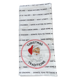 Christmas Traditions Vintage SantaTea Towel, 18x26