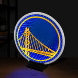Infinity LED Logo Light NBA Golden State Warriors 15"