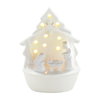 White Holy Family Nativity Light-Up Sitter Figurine