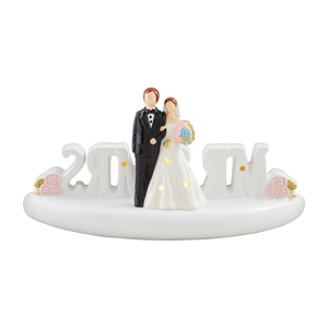 Mud Pie 9" Light Up Wedding Shelf Sitter