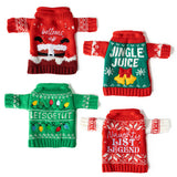 Light Up Mini Ugly Sweater for Wine Bottle, Elf, or Doll
