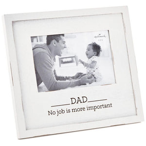 Dad Most Important Job Wood Picture Frame
