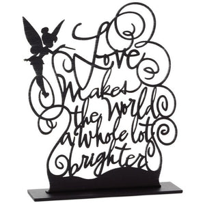 Disney Tinker Bell Brighter World Metal Quote Figurine